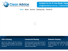 Tablet Screenshot of cleanadvice.com.au